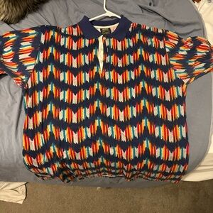 Chip Beck Collection Polo Shirt Men’s XL Multicolor Collared ButtonDown USA